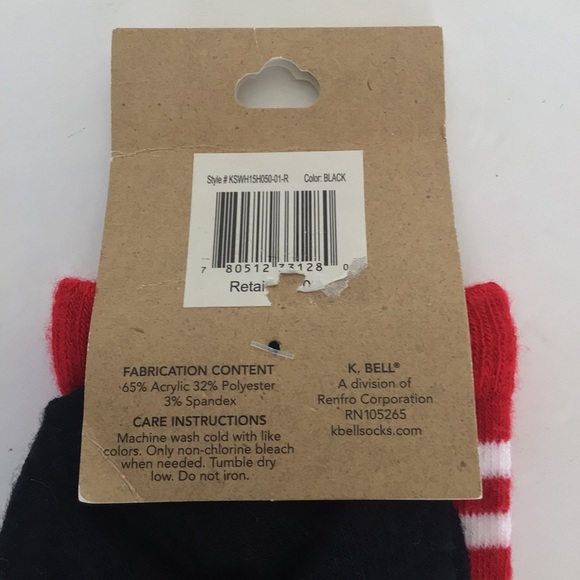 KBELL CHRISTMAS ELF SOCKS NWT SIZES 4-10 - Picture 3 of 8